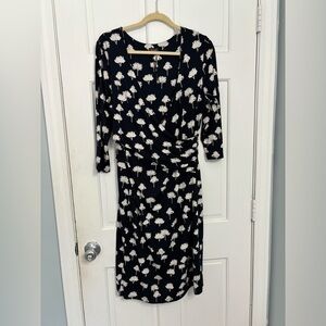 Phase Eight‎ plus size aline wrap dress floral print